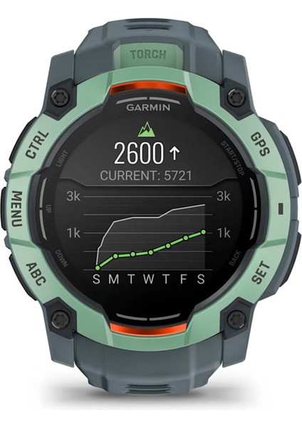 Instinct 3 Neotropik Twilight Amoled 50 mm Silikon Kayış Akıllı Saat