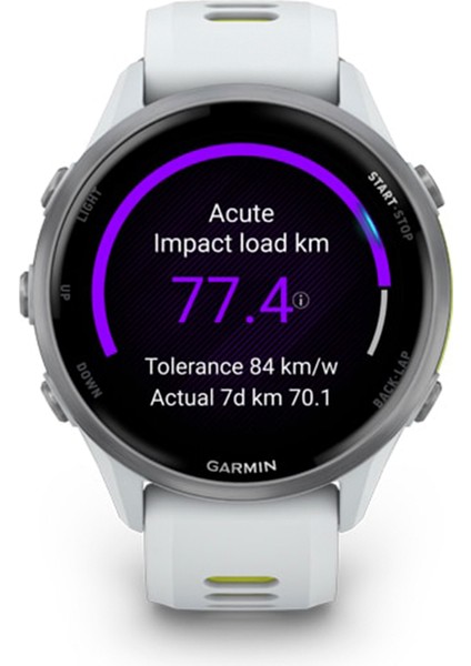 Forerunner 970 Titanyum Beyaz Sarı Silikon Kayışlı Akıllı Saat fırsatları