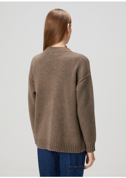 Kahverengi Yün Hırka fırsatları