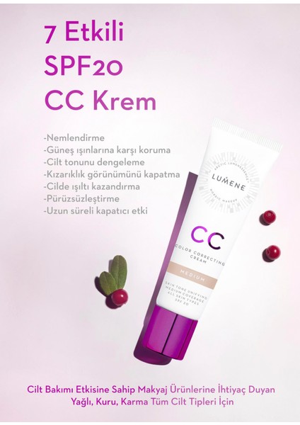 cc Cream Shade Medium-7 Etkili Renk Dengeleyici cc Krem fiyatları