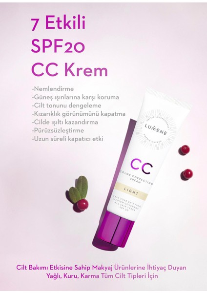 Shade Light 7 Etkili Renk Dengeleyici Spf 20 cc Krem 30 ml fiyatları