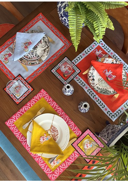 Beyaz At Desenli Dekoratif Amerikan Servis fırsatları