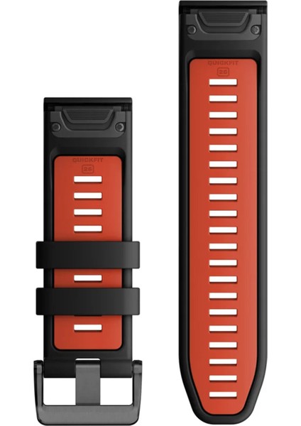 Quickfit Siyah Kırmızı 26 mm Akıllı Saat Kordon fiyatları