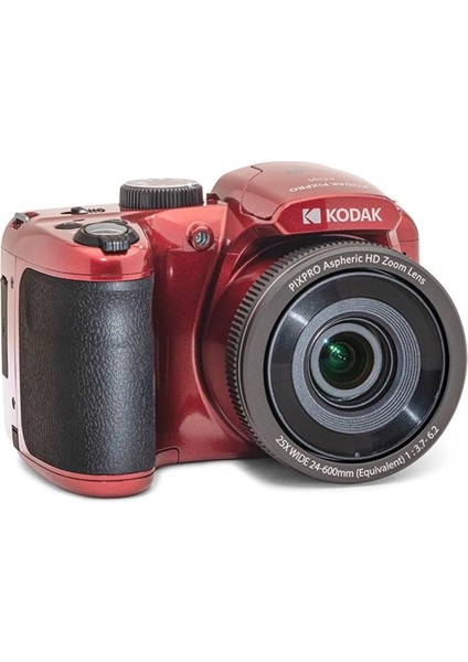 Astro Zoom AZ255/25X Kırmızı Dijital Fotoğraf Makinesi