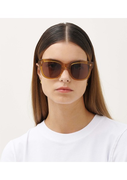 Liv Kahve Asetat Unisex Güneş Gözlüğü