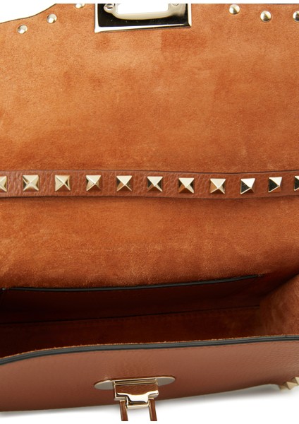 Rockstud Kahverengi Kadın Deri Çanta indirimleri