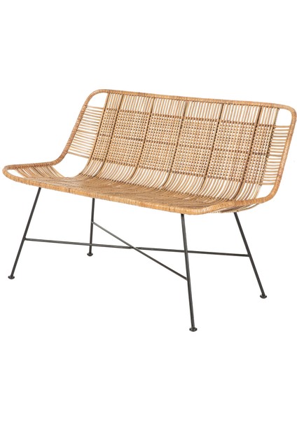 Graphic Natural Kahverengi Rattan Metal Bahçe Koltuğu modelleri