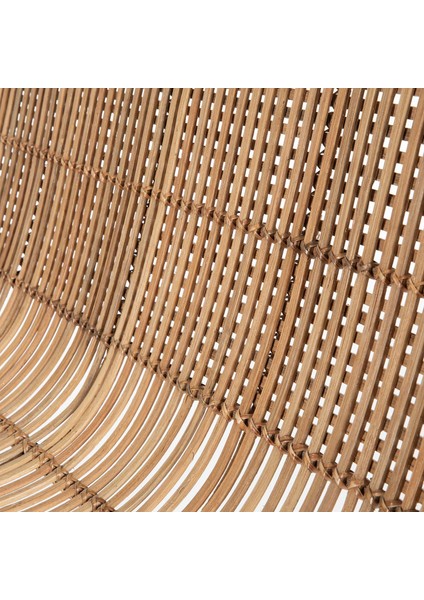Graphic Natural Kahverengi Rattan Metal Bahçe Koltuğu