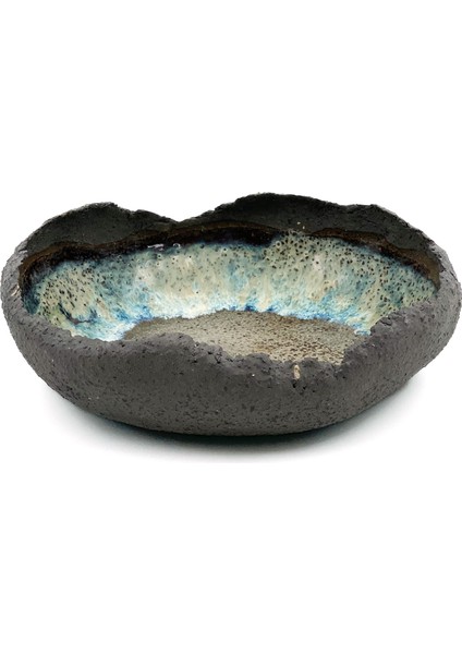 Stone No:8 Gri Yeşil Seramik Dekoratif Kase