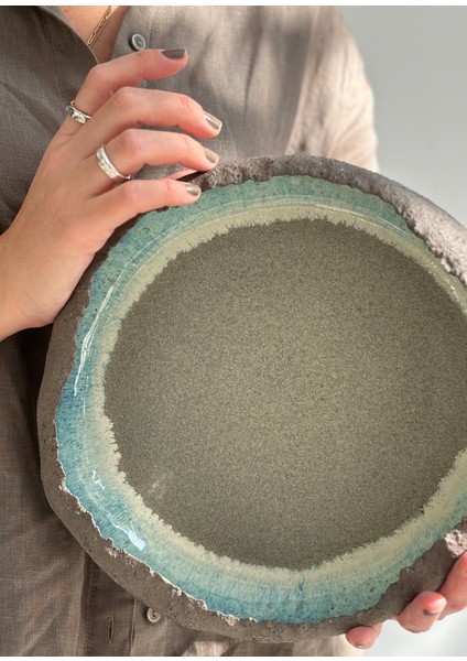 Stone No:8 Gri Yeşil Seramik Dekoratif Kase fiyatları