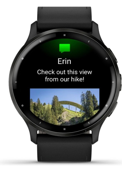 Venu 3 Siyah 45MM Deri Kayışlı Akıllı Saat fırsatları