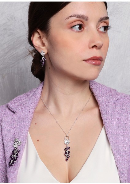 Üzüm Asması 925 Ayar Gümüş Kadın Broş modelleri