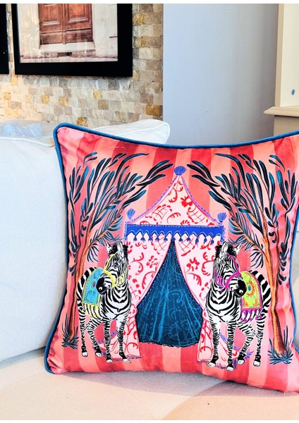 Zebra Desenli Dekoratif Kırlent Kılıfı 50X50 cm fiyatları