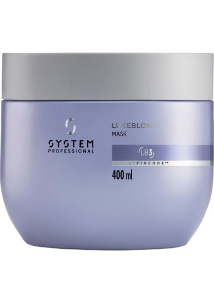 Luxeblond Sarı Saçlar Için Nötralize Eden Saç Bakım Maskesi 400 ml