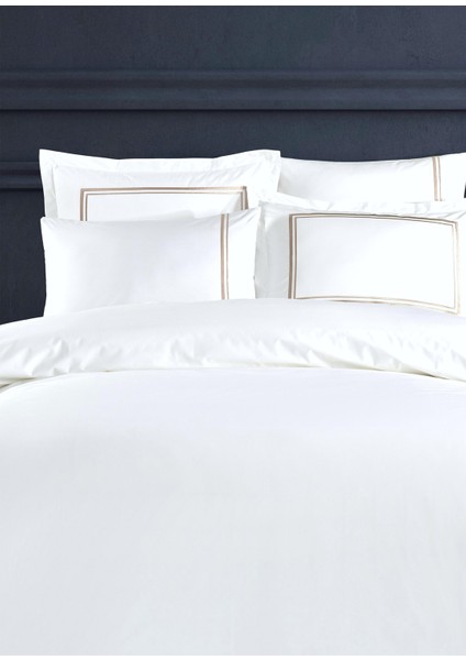 Marmi Beyaz Pamuklu Çift Kişilik Nevresim Takımı 200 x 220 cm modelleri