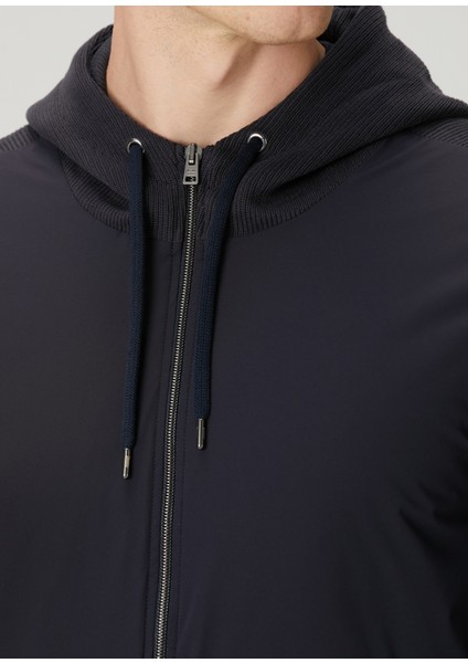 Lacivert Kapüşonlu Mont indirimleri