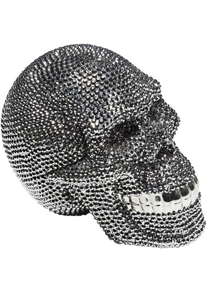 Skull Crystal Silver Kumbara