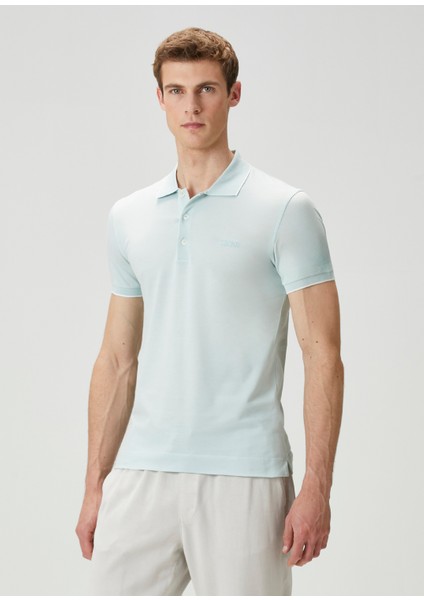 Açık Mavi Polo Yaka T-Shirt modelleri