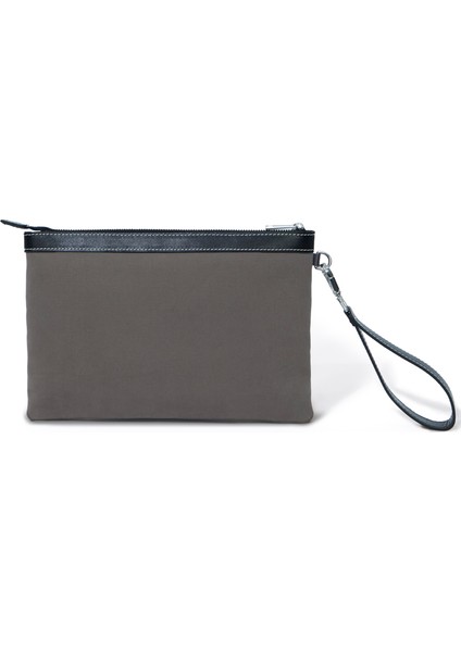 Stitched Vizon Siyah Kanvas Kadın Clutch Çanta fiyatları