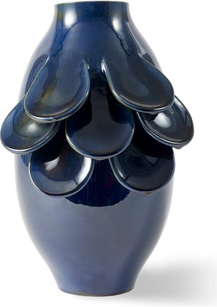 Quillie S Koyu Mavi Seramik Vazo fiyatları