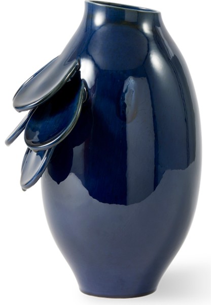 Quillie S Koyu Mavi Seramik Vazo fırsatları