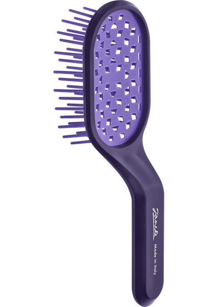 Curvy Bag Vented Violet Delikli Saç Açma Fırçası