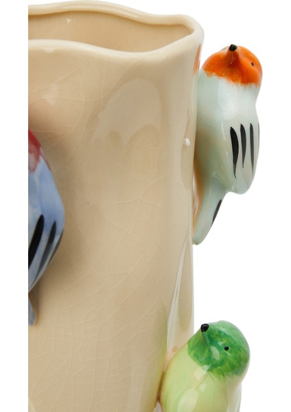 Birds Mavi Seramik Vazo modelleri