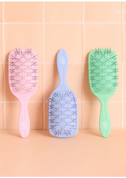 Go Green Paddle Detangler Yeşil Kalın Telli Saçlar Için Geniş Saç Fırçası fırsatları