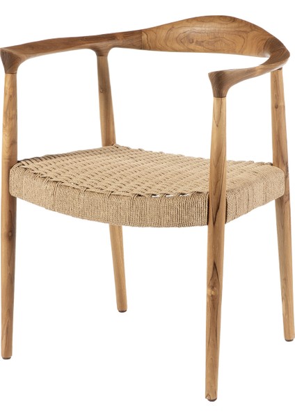 Bampton Natural Kahve Rattan Bahçe Sandalyesi modelleri