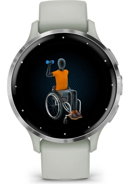 Venu 3s Gümüş Sage 41MM Gri Kayışlı Akıllı Saat