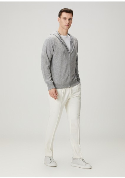 Gri Kapüşonlu Kaşmir Triko fiyatları