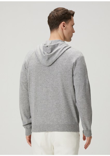 Gri Kapüşonlu Kaşmir Triko fırsatları
