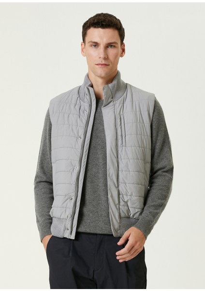 Gri Kapitoneli Yelek