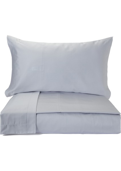 Trecento Gri Pamuk Saten Nevresim Takımı