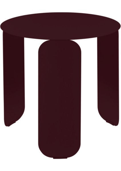 Bebop Koyu Kırmızı Metal Bahçe Sehpası