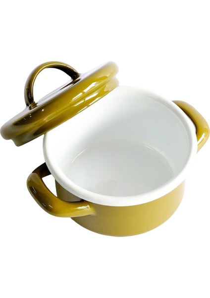 Haki Emaye Mini Tencere 12 cm modelleri