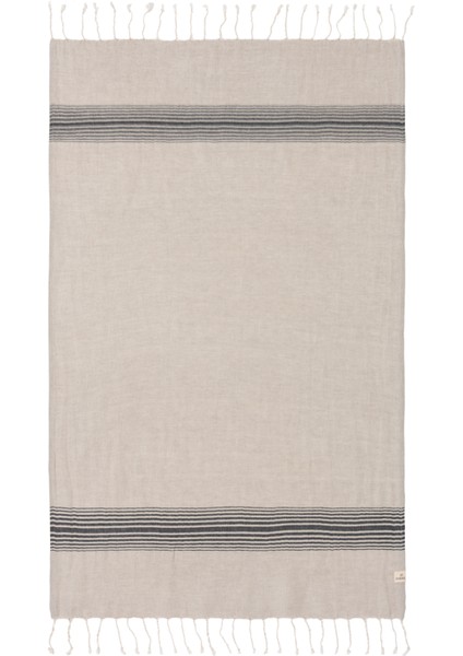 Linen Keten Siyah Peştamal