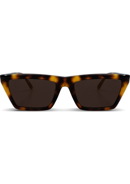 New Corey Asetat Kahve Unisex Güneş Gözlüğü