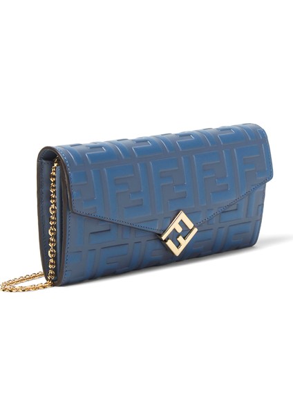 Mavi Logo Desenli Kadın Deri Cüzdan fiyatları