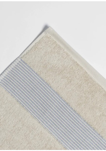 Violette Beyaz Bej Pamuklu Banyo Havlusu 90 x 150 cm fiyatları
