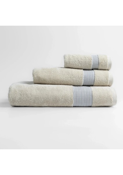 Violette Beyaz Bej Pamuklu Banyo Havlusu 90 x 150 cm fırsatları