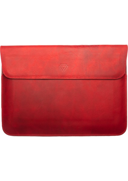 MacBook Air Pro 16" Magenta Deri Laptop Kılıfı