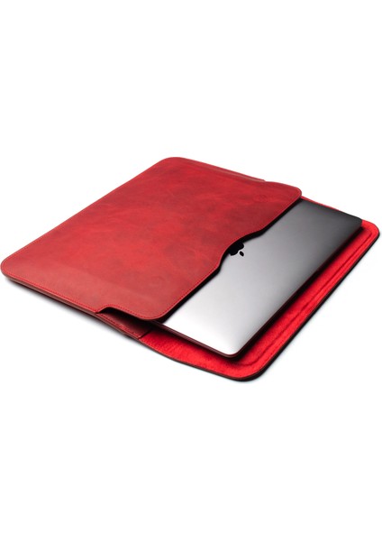 MacBook Air Pro 16" Magenta Deri Laptop Kılıfı fiyatları