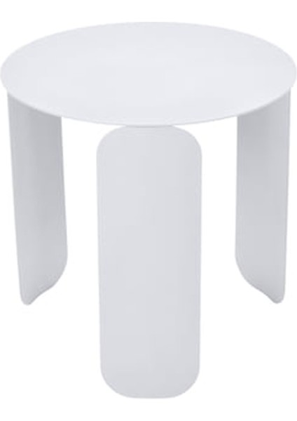 Bebop Beyaz Metal Bahçe Sehpası