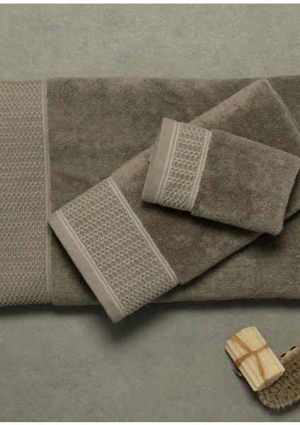 Poppy Taş Rengi Pamuklu Banyo Havlusu 90 x 150 cm modelleri