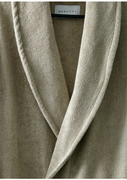 Eclair Bej Penye Pamuklu Unisex Bornoz fırsatları