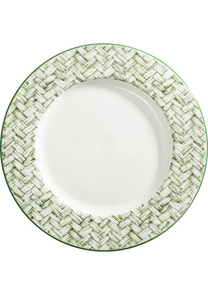 Nc Basket Weave Green Porselen Tabak 15 cm