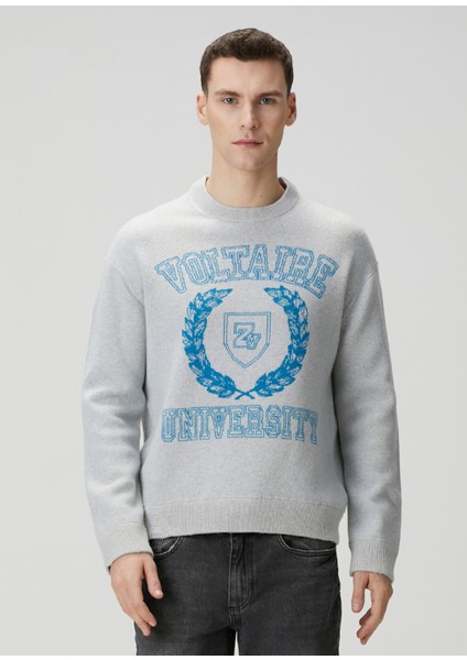 Marko Açık Gri Yün Kazak