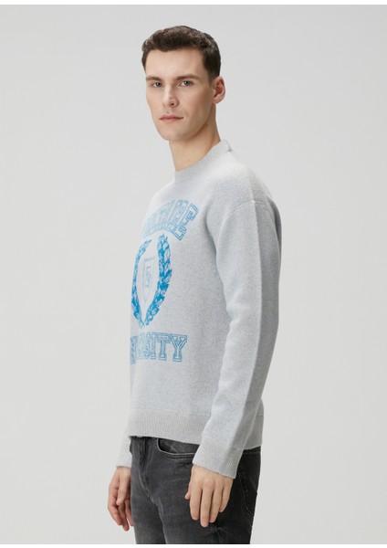 Marko Açık Gri Yün Kazak modelleri