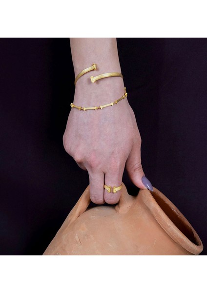 Ionic 925 Ayar Gümüş Üzeri 22 Ayar Altın Kaplama Kadın Bileklik modelleri